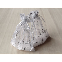 X-Mas Sachets dorganza blanc, 10 pcs.