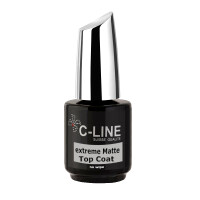 C-LINE extreme Matte UV Top Coat - no wipe, soak-off, 15 ml