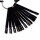 Nail Art Tips sur anneau, 50 Tips, noir