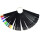 Nail Art Tips sur anneau, 50 Tips, noir