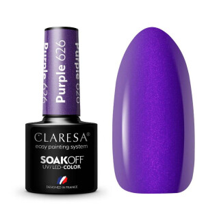 Mini Gelpolish UV / LED Claresa, Purple  Nr. 626