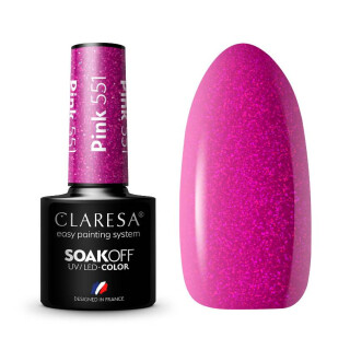 Mini Gelpolish UV / LED Claresa, Pink Nr. 551
