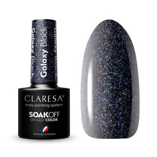 Mini Gelpolish UV / LED Claresa, Galaxy Nr. 1, black