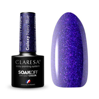 Mini Gelpolish UV / LED Claresa, Galaxy Nr. 4, navy blue