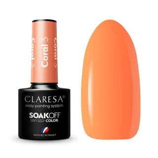 *Mini Gelpolish UV / LED Claresa, Coral Nr. 3