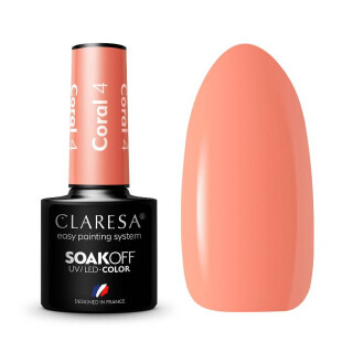 *Mini Gelpolish UV / LED Claresa, Coral Nr. 4